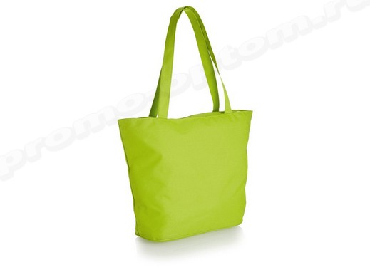 сумка зеленая из полиэстера 30х40